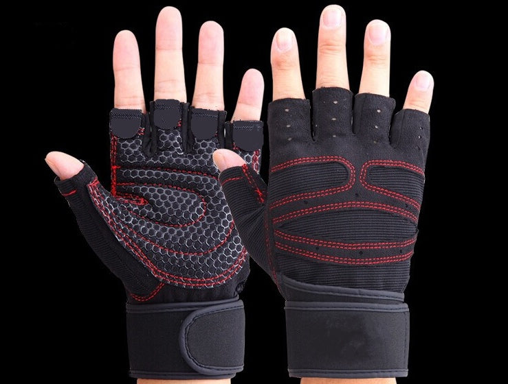 Stay In Grind Mode™ Half Finger Gym Gloves – Built for Grip & Power